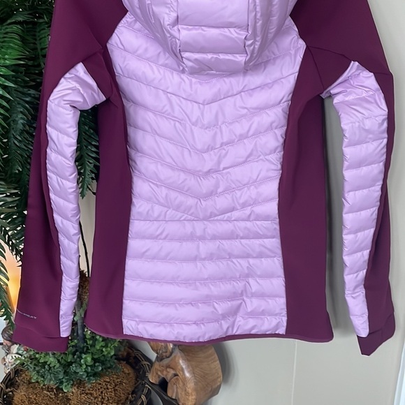 Brand New Columbia Thermal Reflective Omni-Heat Powder Lite Hybrid Hooded Jacket - Picture 5 of 13